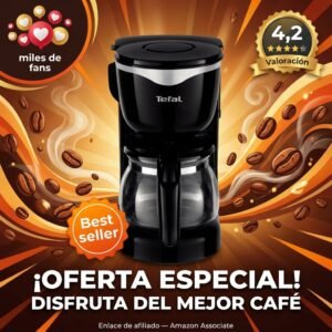 Cafetera Tefal con Jarra Térmica: café caliente durante horas