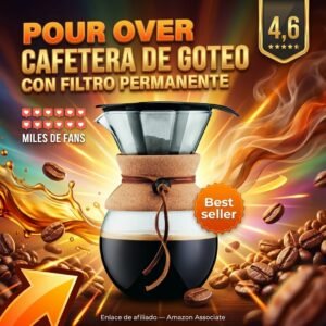 Cafetera Pour Over con Filtro Permanente: café de especialidad en casa