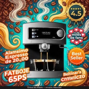 Cecotec Power Espresso 20: espresso potente y asequible en casa