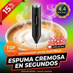 Espumador de Leche Bonsenkitchen: espuma cremosa al instante