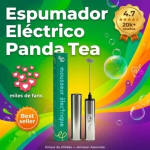 Espumador Recargable Panda Tea: espuma sin cables ni baterías