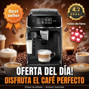 Philips Serie 2300 EP2330 LatteGo – superautomática 4 bebidas negro mate