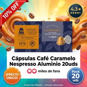 Cápsulas Nespresso Caramelo: café dulce con toque acaramelado