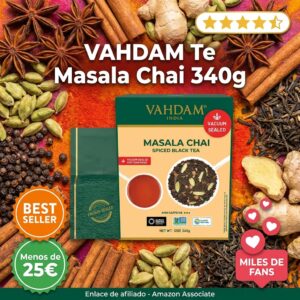 Té Masala Chai VAHDAM a granel: 340 g para 170 tazas