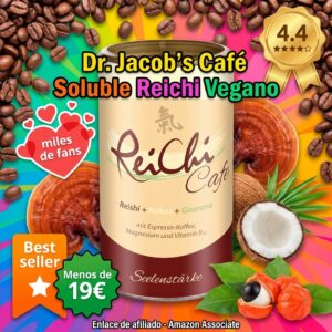 Dr. Jacob’s Café Soluble Reichi con Seta Reishi y Ginseng