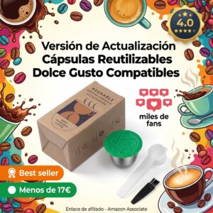 Cápsulas Reutilizables Dolce Gusto de Acero Inoxidable