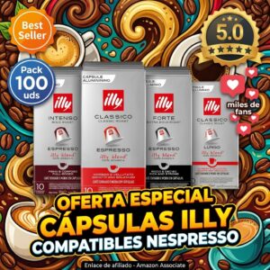 illy capsulas Nespresso: pack 100 de arabica surtido