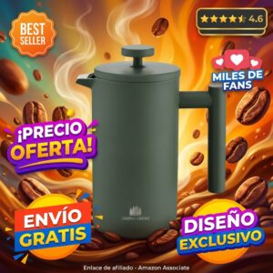 Cafetera Francesa Groenenberg de Colores con Función Térmica