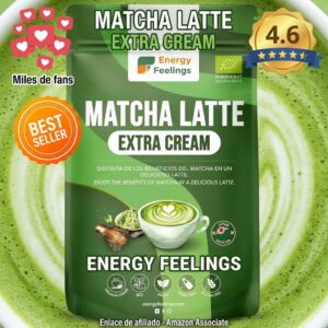 Matcha Latte Ecológico Extra Cream 500g de Energy Feelings