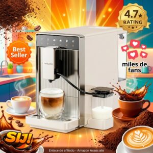 DREAME Ecceluxe Slim Cafetera Espresso con Molinillo Compacta