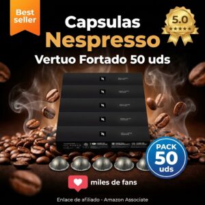 Capsulas Nespresso Vertuo Fortado 50 uds – Gran Lungo Intenso