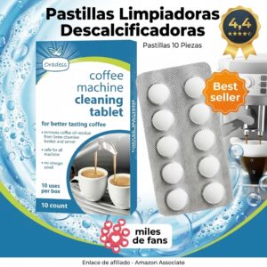 Pastillas Descalcificadoras Universales para Cafeteras