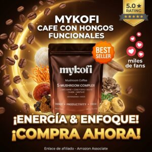 MYKOFI cafe con hongos funcionales: energia natural