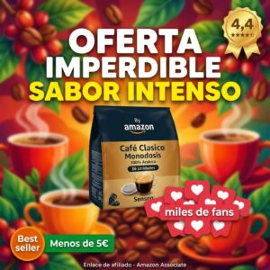 By Amazon Café Monodosis Arábica 36 uds para Senseo