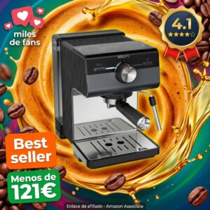 Krups Cafetera Espresso Authentic+ 15 Bares 2L XP384G