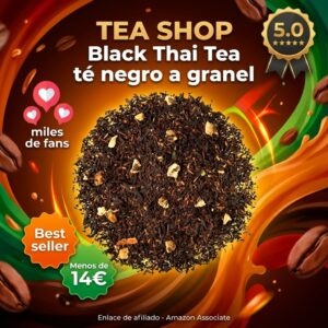 Black Thai Tea a granel para preparar té frío