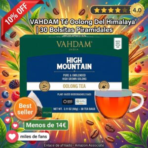 Té oolong del Himalaya en bolsitas VAHDAM
