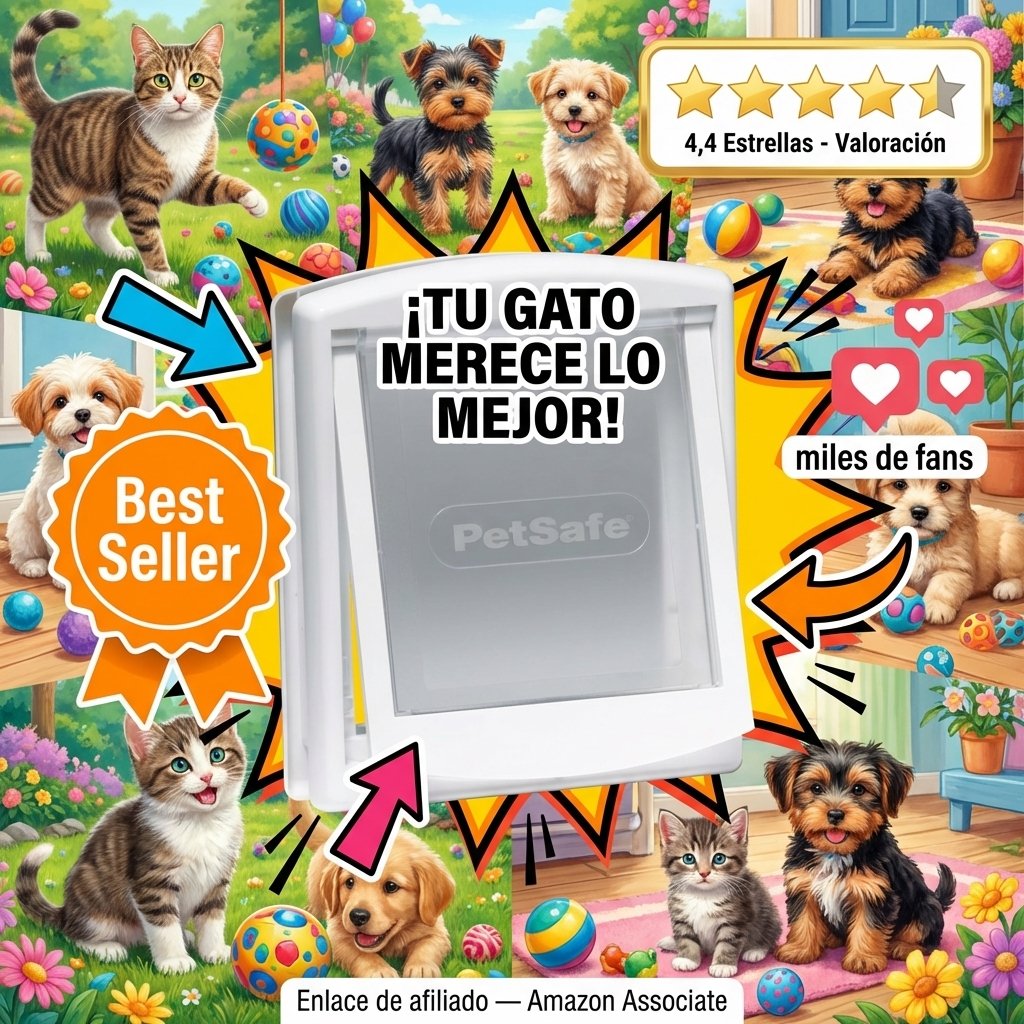 PetSafe Staywell Original Gatera — 2 posiciones, fácil instalación, para exterior e interior