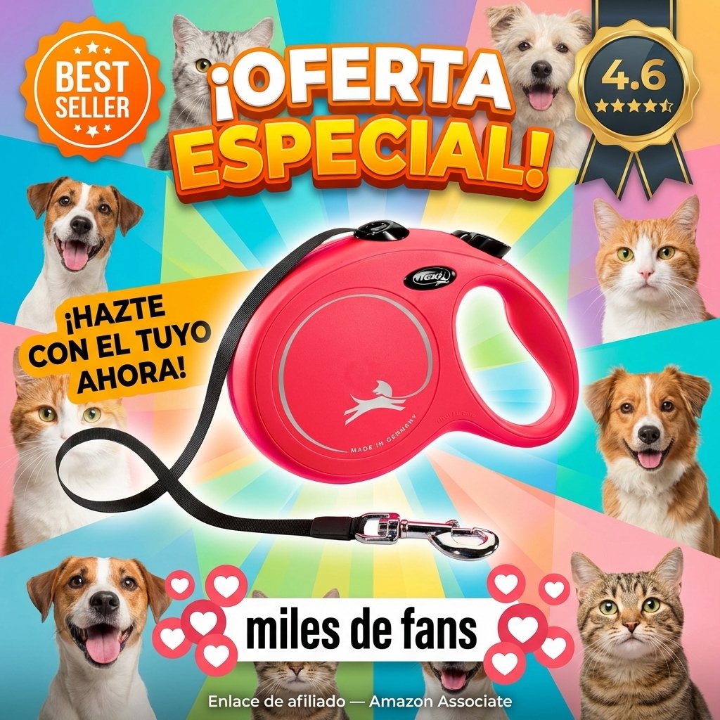 flexi Classic L Cinta 8m — Correa extensible para perros hasta 50 kg