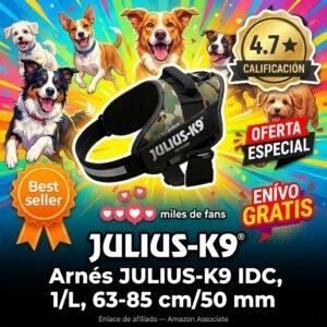 Julius-K9 IDC Arnes para Perros Talla L – El preferido de los profesionales