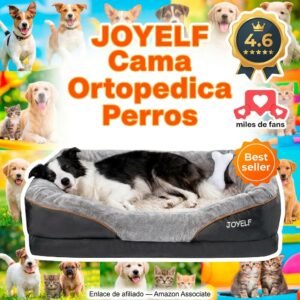 JOYELF Cama Ortopedica Perros Viscoelastica – El descanso que merecen