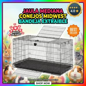 Jaula mediana para conejos MidWest sin herramientas