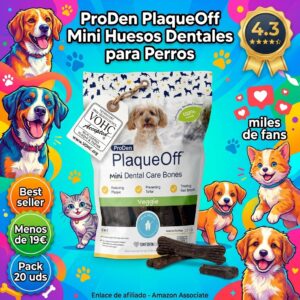ProDen PlaqueOff: mini huesos dentales para perros