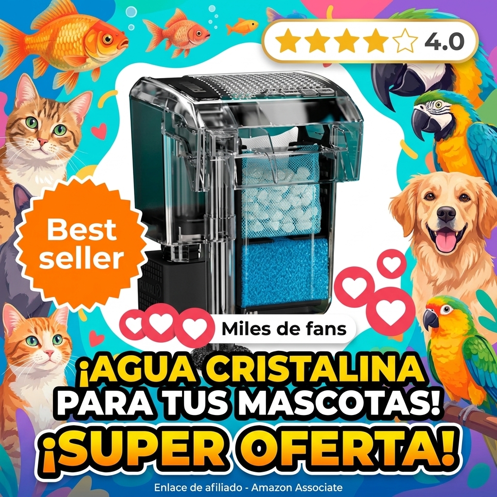 Filtro de Mochila para Acuario Fluval AquaClear AC20, 379 lph