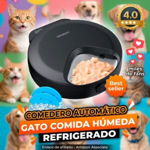 Comedero automatico para comida humeda con refrigeracion
