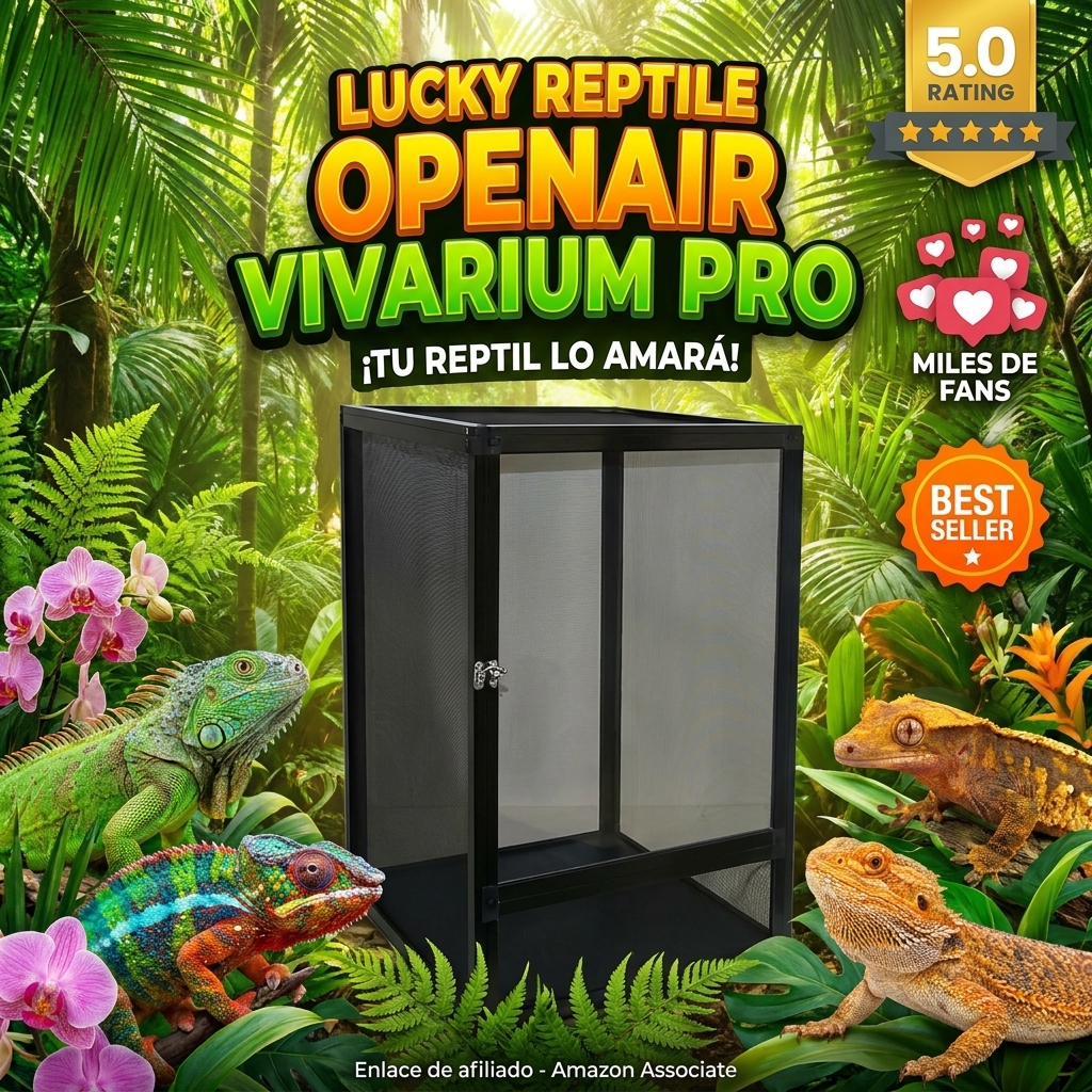 Lucky Reptile OpenAir Vivarium Pro, Dimensiones del terrario (Ancho/Profundidad): 42 x 42 x 60 cm