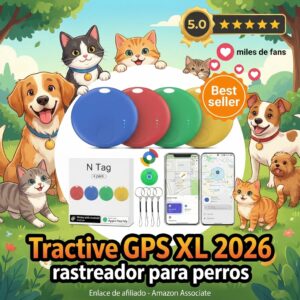 Tractive GPS XL 2026 para perros – Rastreador inteligente