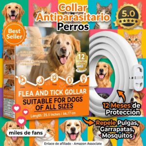 Collar Antiparasitario Perros Formula Natural – 12 Meses