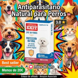 Pipetas antiparasitarias naturales para perros pequeños y cachorros