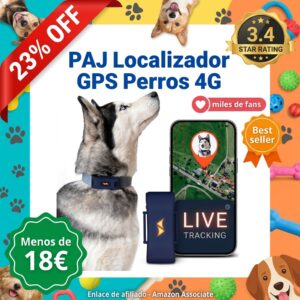 Localizador GPS 4G para perros con alarma de fuga