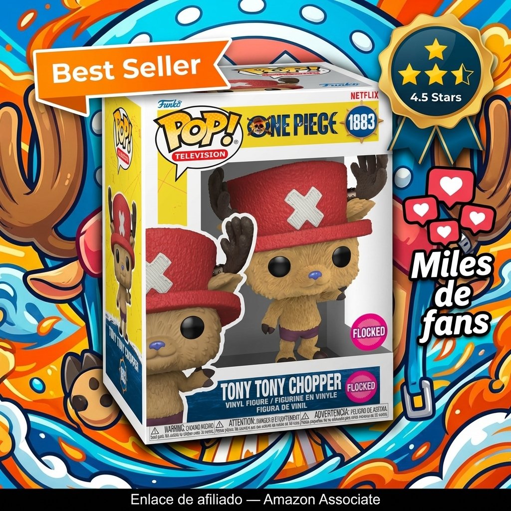 Funko Pop! One Piece Chopper Flocked Netflix edición especial
