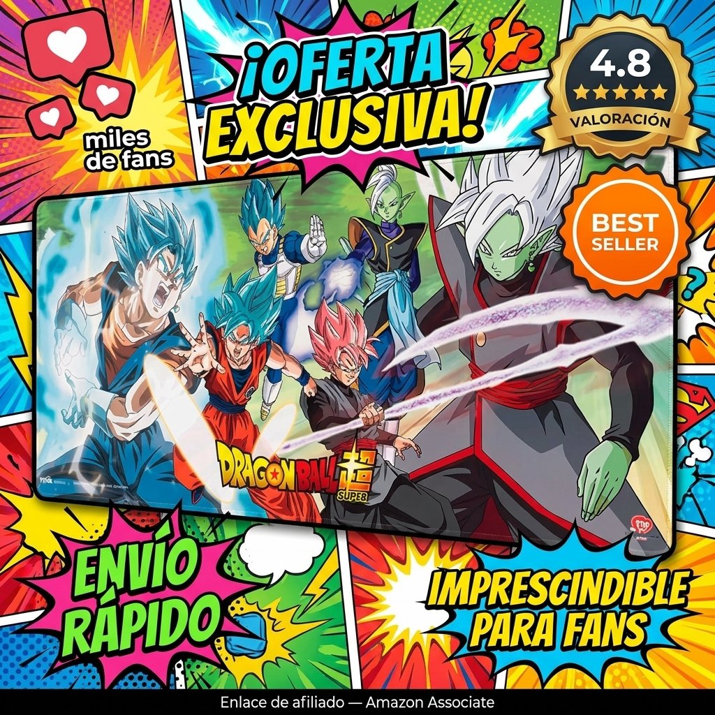 Alfombrilla de ratón XXL Dragon Ball Super 80x35 cm Impermeable Antideslizante