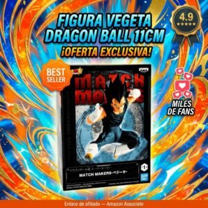 Figura Banpresto Vegeta Dragon Ball — El príncipe Saiyajin en 11 cm