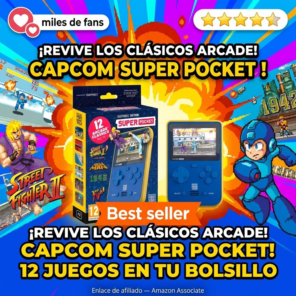 Capcom Super Pocket consola portátil retro 26 juegos clásicos