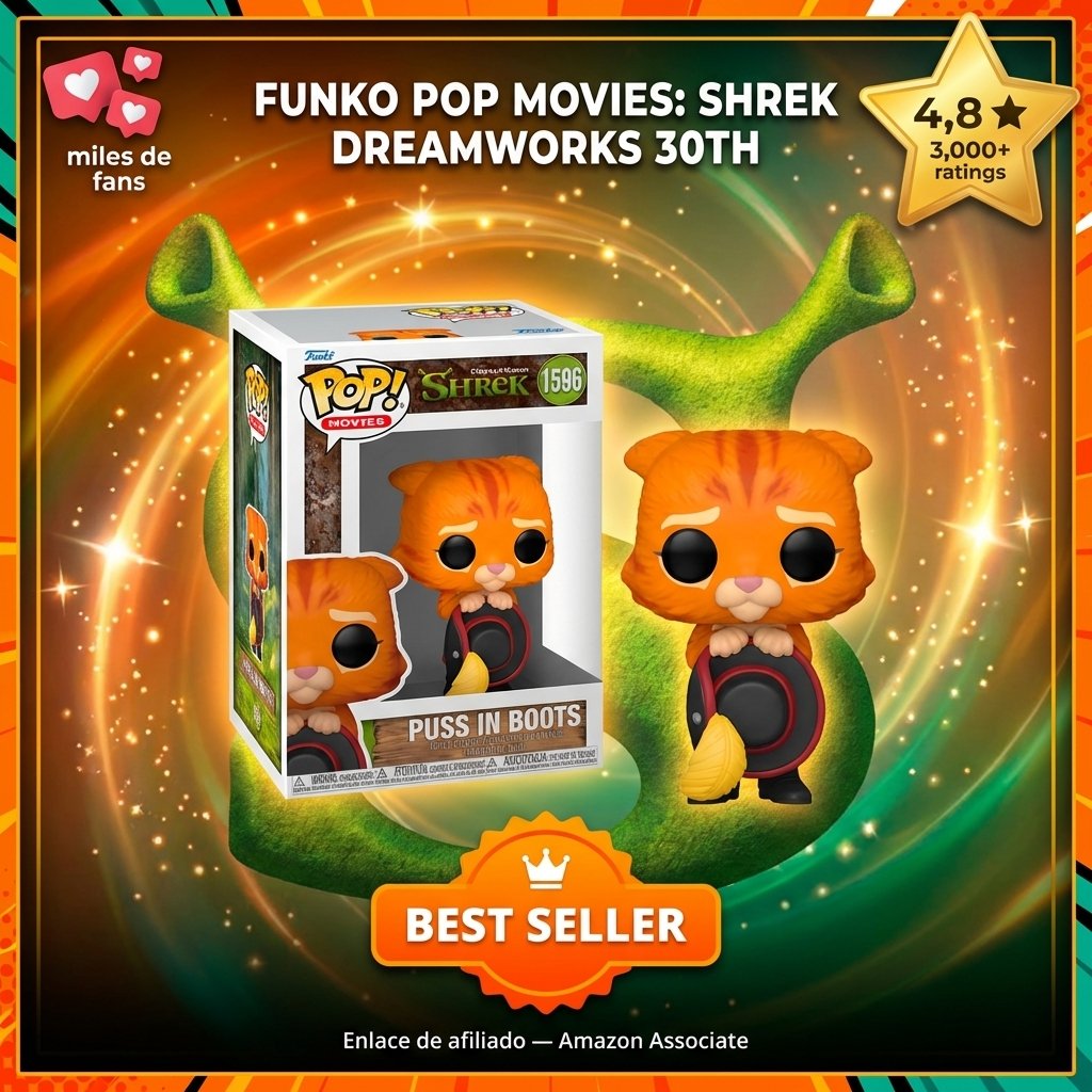 Funko Pop! Movies Shrek 30th Puss in Boots figura de vinilo oficial
