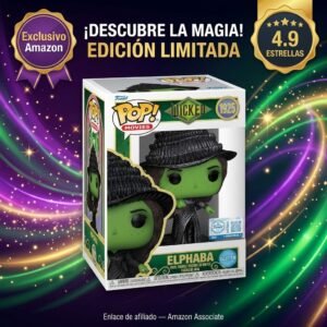 Funko Pop! Elphaba Glitter Wicked — Exclusivo Amazon con efecto purpurina