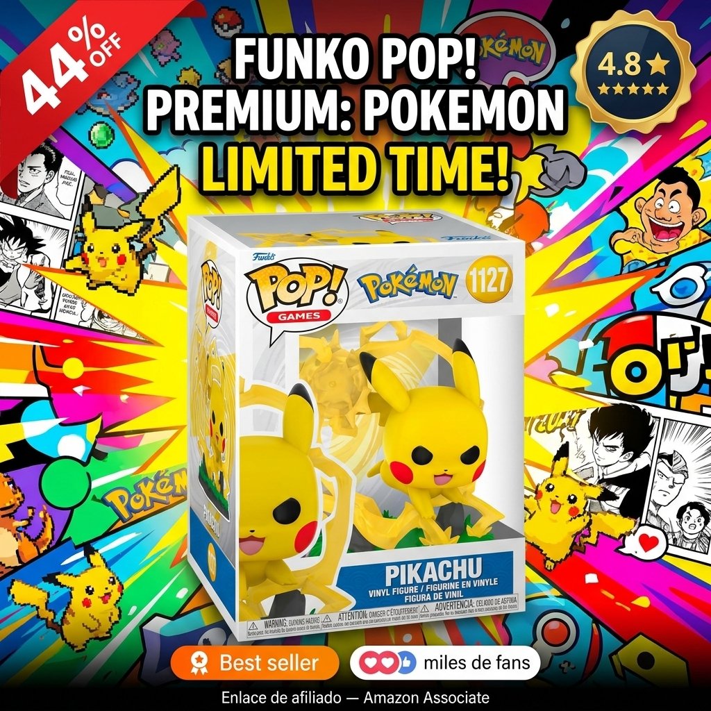 Funko Pop! Premium: Pokemon - Pikachu - Figura de Vinilo Colecciónable - Idea de Regalo - Mercancia Oficial