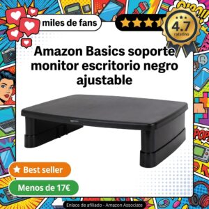 Soporte Monitor Amazon Basics – Ergonómico y ajustable