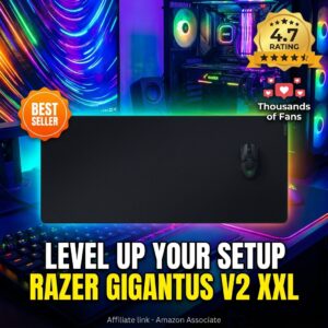Alfombrilla Gaming Razer Gigantus V2 XXL 940x410mm Negro