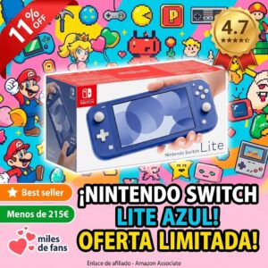 Nintendo Switch Lite Azul – Consola portátil Nintendo