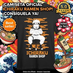 Camiseta Naruto Ramen Shop – Licencia oficial unisex