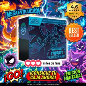 Pokemon Caja Entrenador Elite Megaevolucion Fuegos Fantasmales