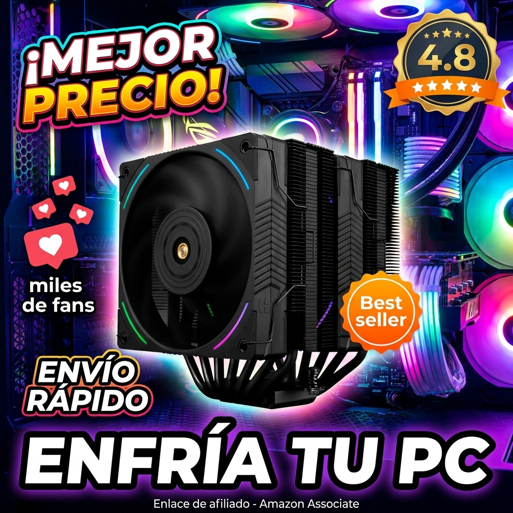 Thermalright-TR Phantom Spirit 120 EVO - Refrigerador de CPU (7 x 6 mm, doble ventilador PWM, velocidad de 2150 rpm, para AMD AM4 AM5/Intel/115X/1200/17XX/20XX/1851)