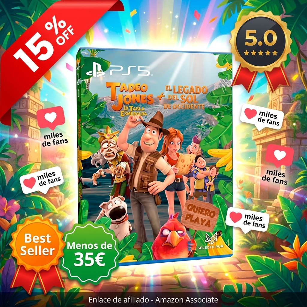 Tadeo Jones 3: La Tabla Esmeralda + El Legado del Sol de Occidente (PS5)