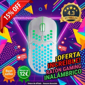 Mars Gaming MMW3: raton gaming inalambrico ultraligero RGB