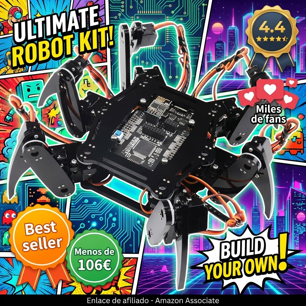 Freenove Hexapod Robot Kit (Compatible with Arduino IDE), Walking Crawling Twisting, App Remote Control, Servo Stem Project